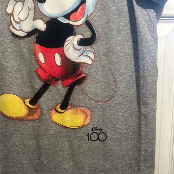 Disney 100 Mickey Mouse Gray T-Shirt - Picture 6 of 7